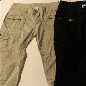 Two pair of cargo capris